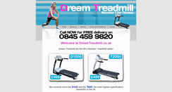 Desktop Screenshot of dreamtreadmill.co.uk