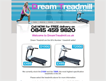 Tablet Screenshot of dreamtreadmill.co.uk